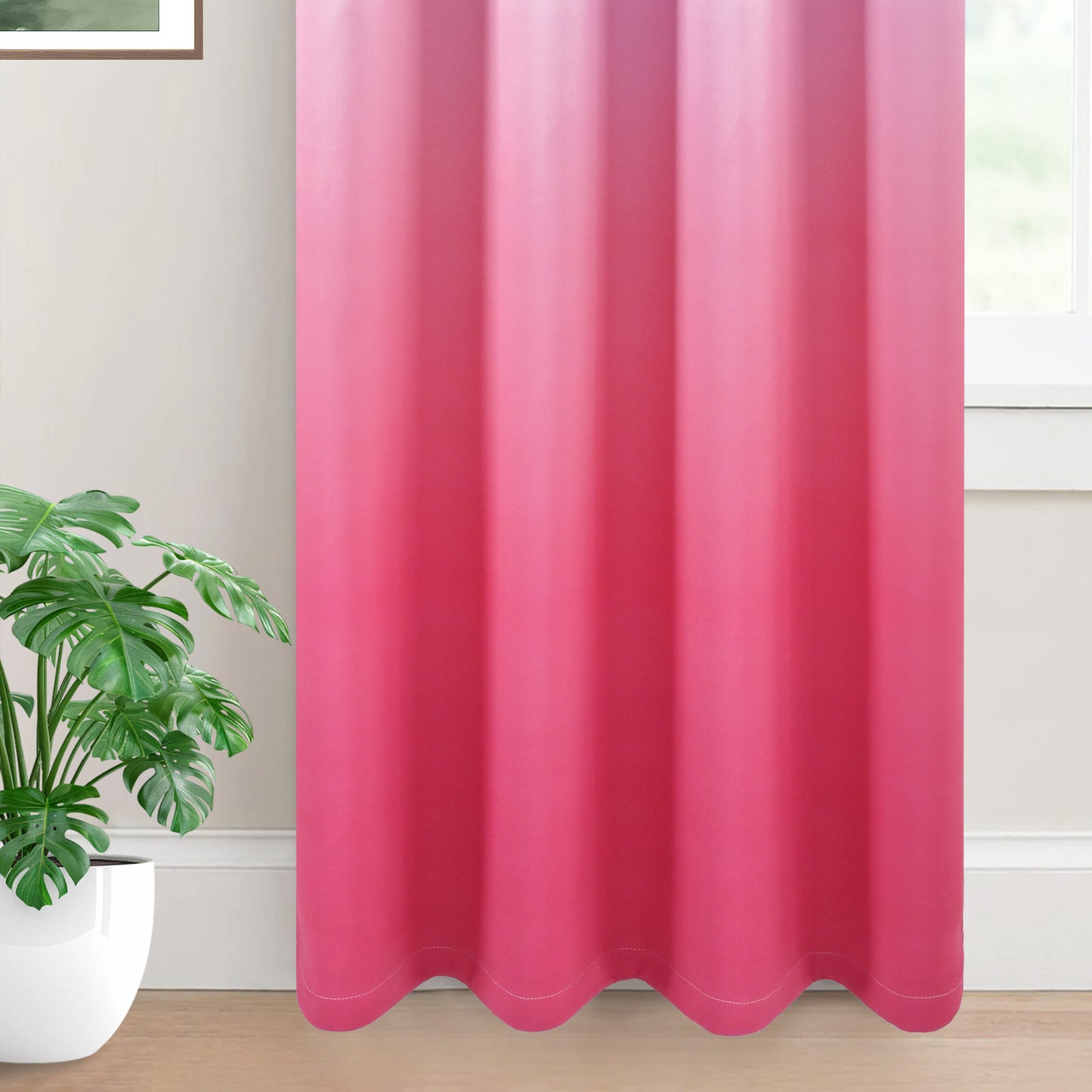 Alishomtll Pink Blackout Curtains Grommet Room Darkening Window Drapes for Living Room Bedroom ,2 Panels of 52" W x 84" L