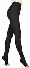 MARTINE MALL 1 Pair 15-20 mmHg Compression Pantyhose Medical Open Toe Compression Stockings for Women(Beige ,2XL)