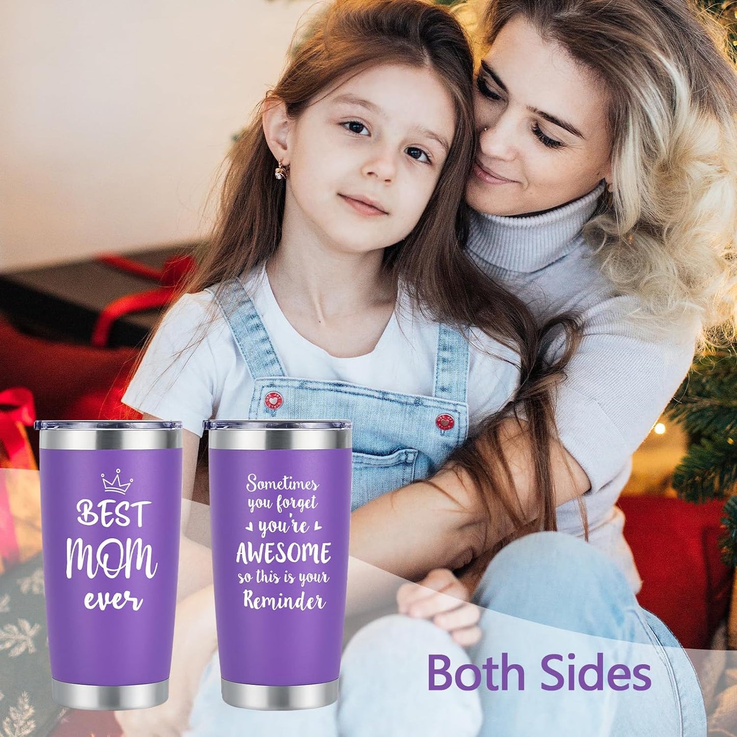 Gift for Mom-LiqCool Best Mom Ever Tumbler Cups,Best Mom Gifts Vacuum Insulated Coffee Mugs,20 fl oz Coffee Cups for Mom,Mother's Day Gifts