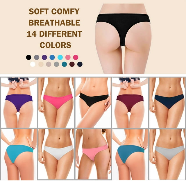 Sunm Boutique Underwear Packs Bikini Cotton Underwear for Women 16-Pack