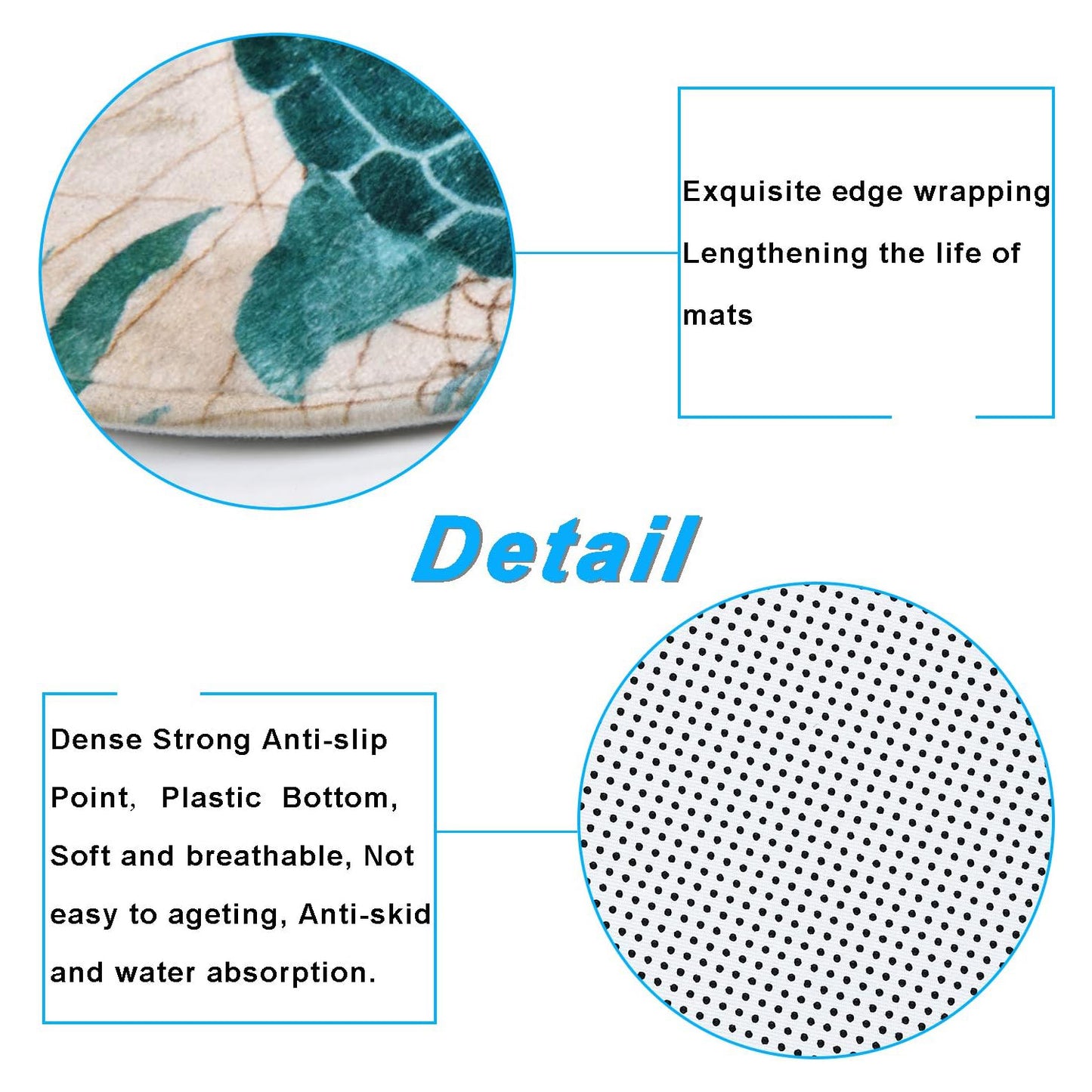 FRAMICS Sea Turtle Shower Curtain and Rug Sets, 16 Pc Blue Nautical Ocean Bathroom Sets, Waterproof Fabric Shower Curtain with 12 Hooks and Toilet Rugs