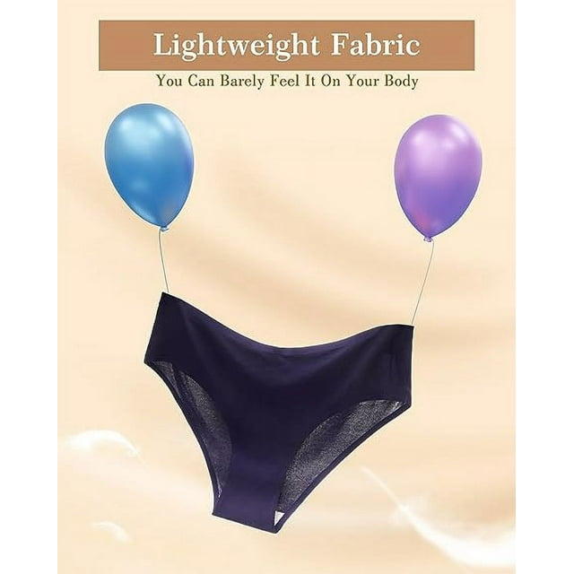 Sunm Boutique Seamless Underwear for Women Cheeky Panties No Show Underwear Invisible Breathable Stretch Bikini Panties