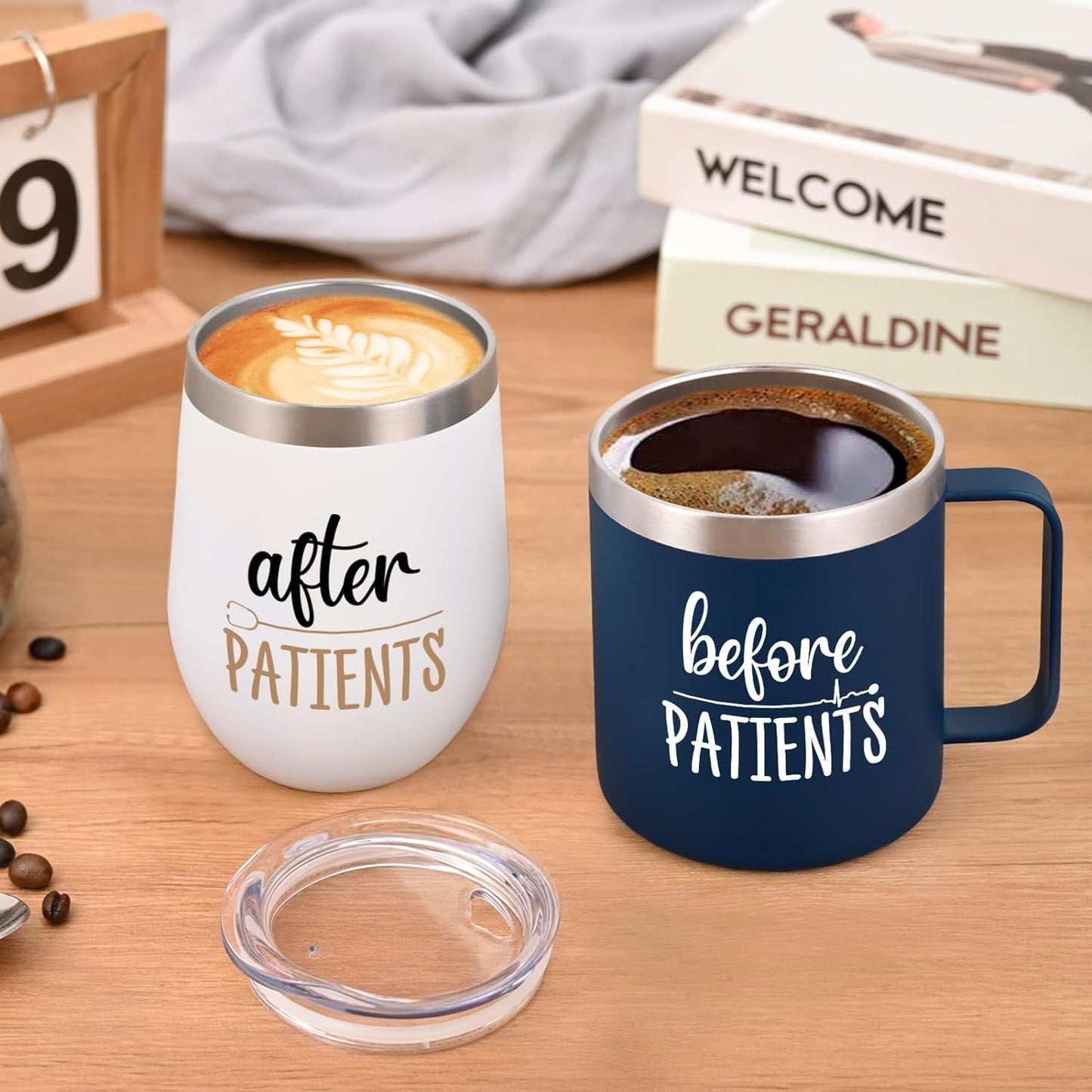 Gingprous Doctor Gifts for Men, Before Patients, After Patients Set, Nurse Graduation Gift, Gifts for Doctors, Assistants, Dentists, Therapist, Nurse Mug & Tumbler, Dentist Gift, 12oz Nurse Week Gift