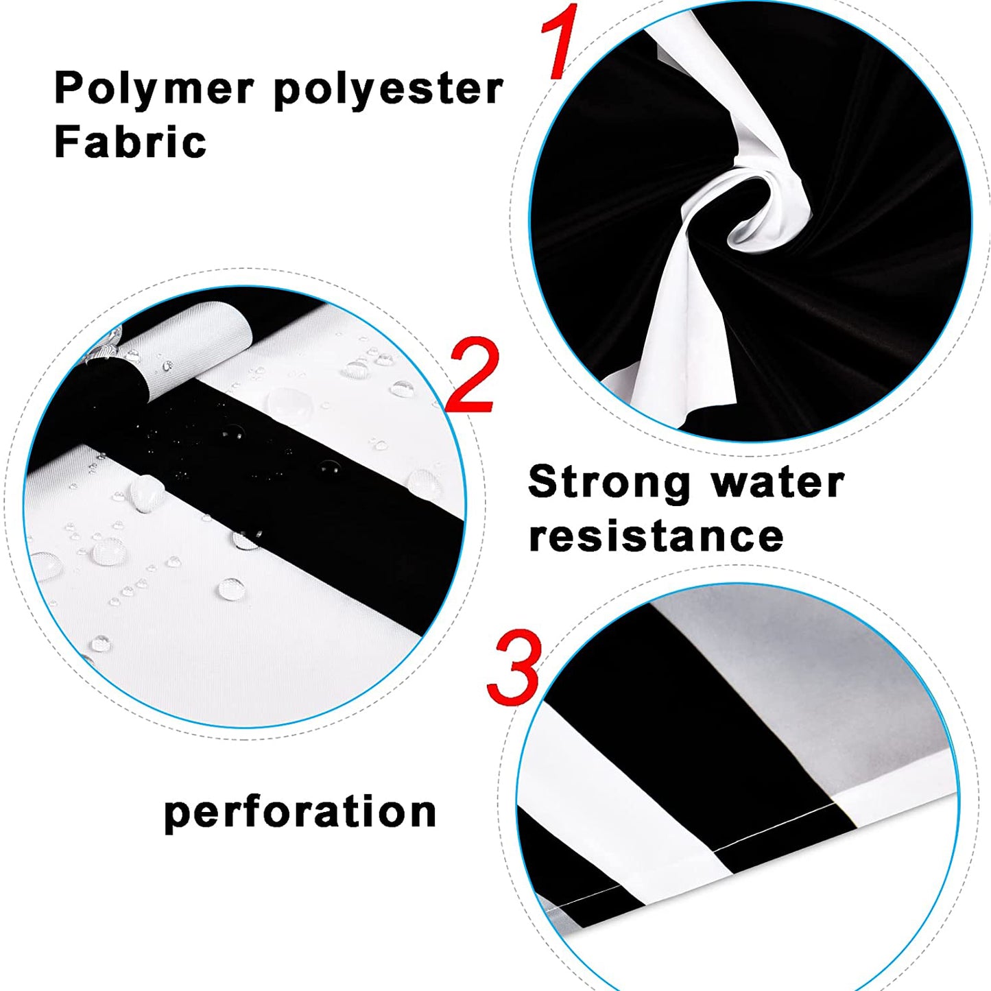 FRAMICS Black Geometric Shower Curtain Sets with Rugs, 16 Pc White Modern Abstract Bathroom Sets, Waterproof Fabric Bathroom Curtain Decor with Hooks