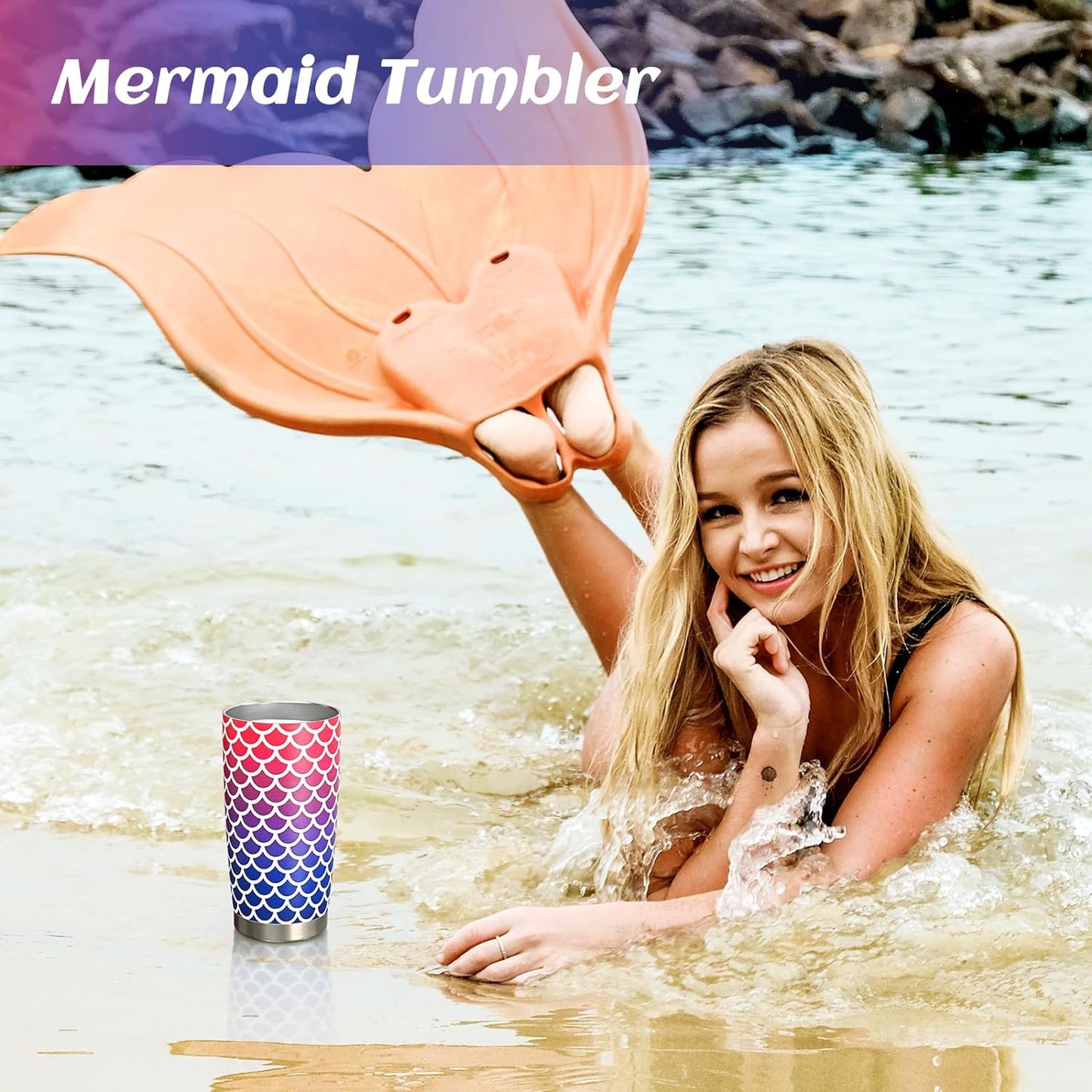 Gingprous 20 oz Stainless Steel Tumblers with Lids Straws, Double Wall Travel Tumblers, Vacuum Insulated Tumblers, , Multicolor