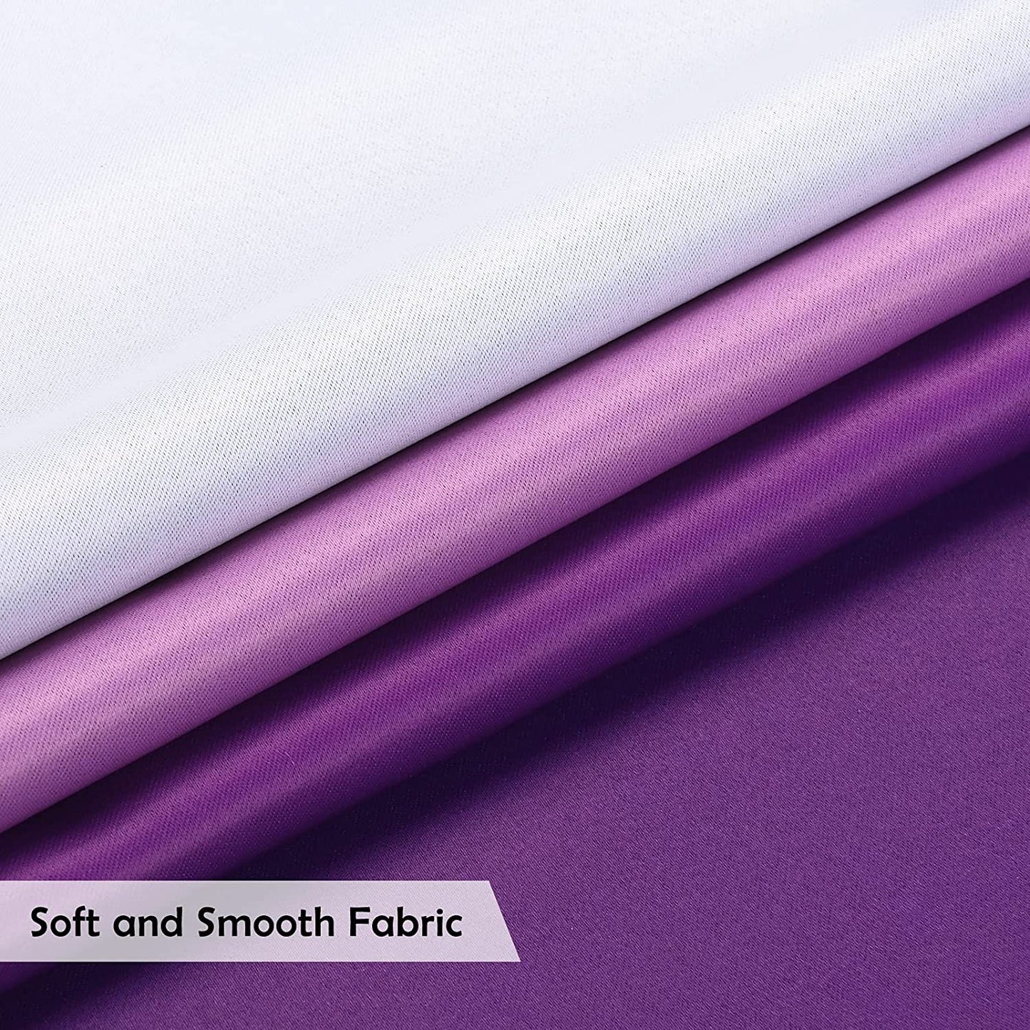 Alishomtll Room Darkening Purple Blackout Curtains Grommet Window Drapes for Living Room Bedroom ,2 Panels