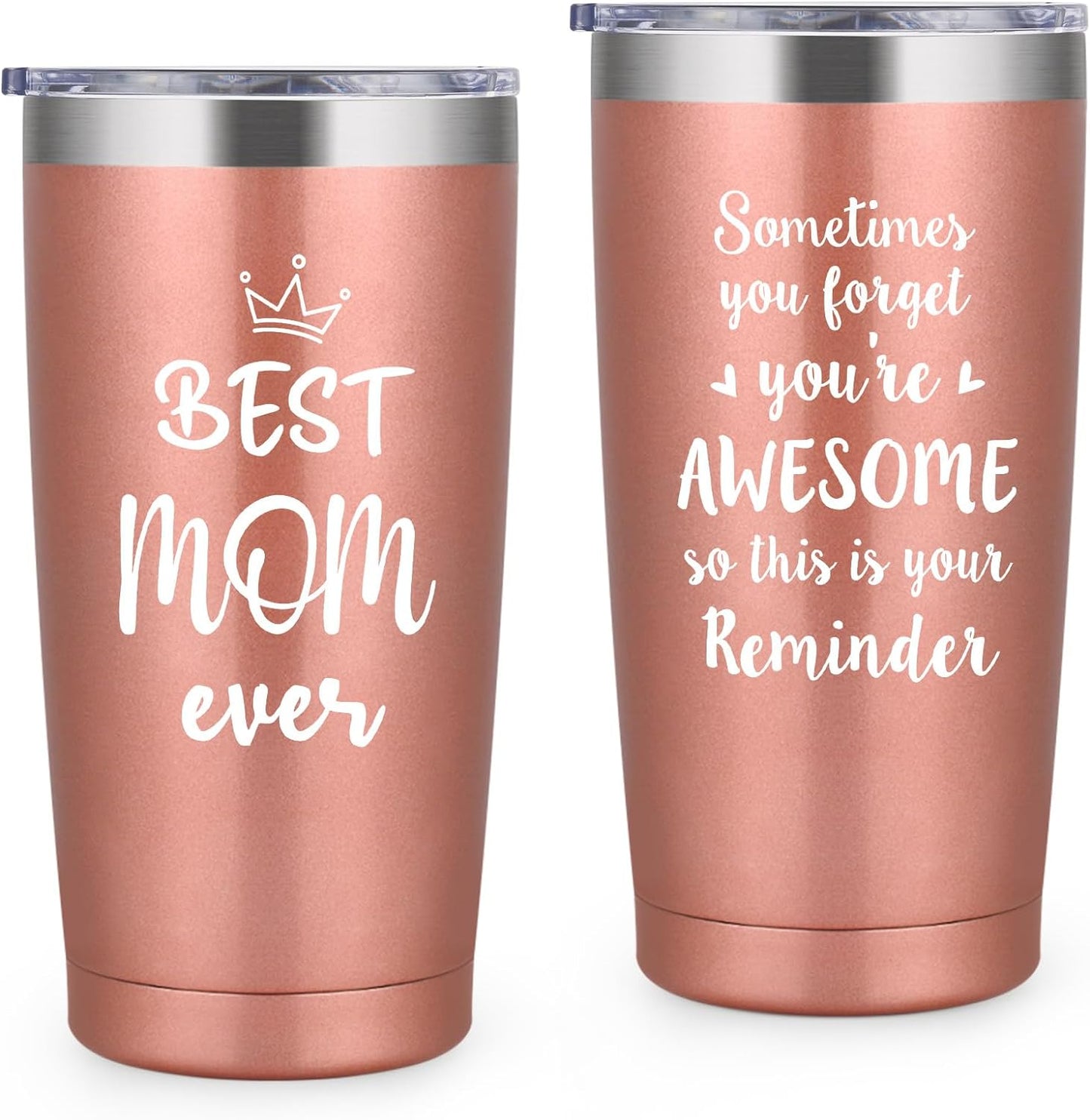 Gift for Mom-LiqCool Best Mom Ever Tumbler Cups,Best Mom Gifts Vacuum Insulated Coffee Mugs,20 fl oz Coffee Cups for Mom,Mother's Day Gifts