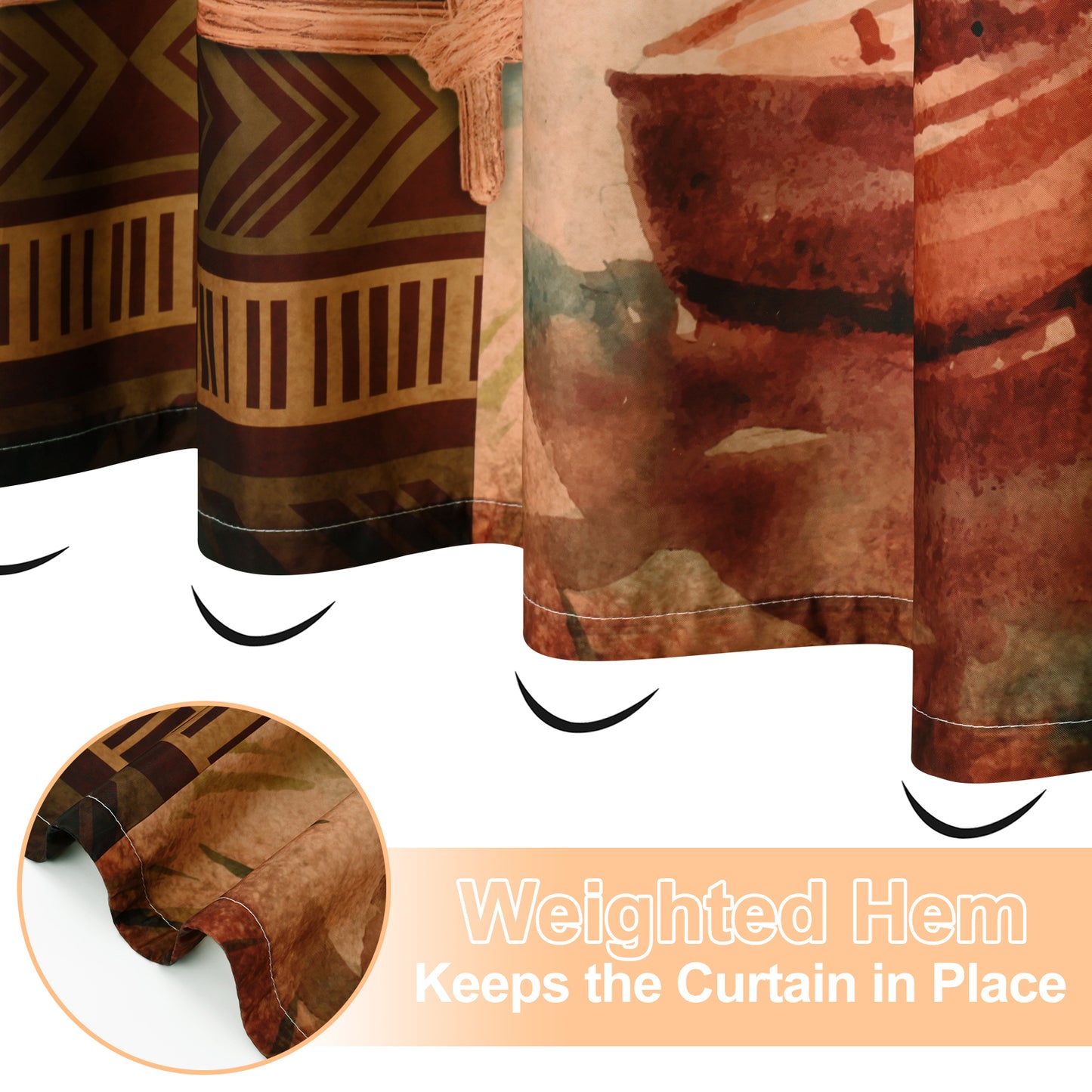FRAMICS 16 Pc Rustic Bear Shower Curtain Sets with Rugs, Farmhouse Country Cabin Bathroom Sets, Brown Deer Waterproof Fabric Shower Curtain with 12 Hooks and Toilet Rugs