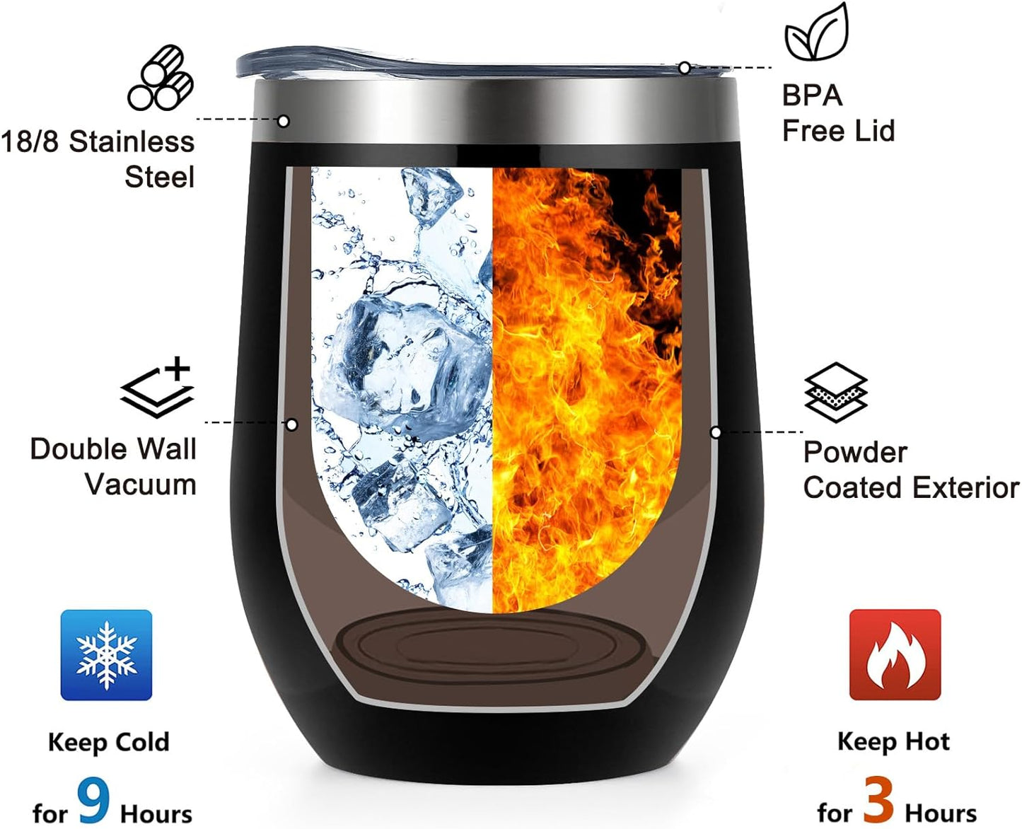 Gingprous 12 oz Stainless Steel Tumbler ,Thank You Gifts May You Be Proud Tumbler Cup , Insulated Inspirational Coworker Mug with Lids for Nursing Assistant Volunteer Employee (Multicolor, 6 Pcs)