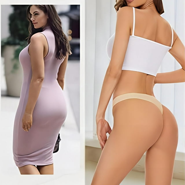 Sunm Boutique Seamless Thongs for Women No Show Thongs Nylon Stretch Thong Panties Underwear 10 pack