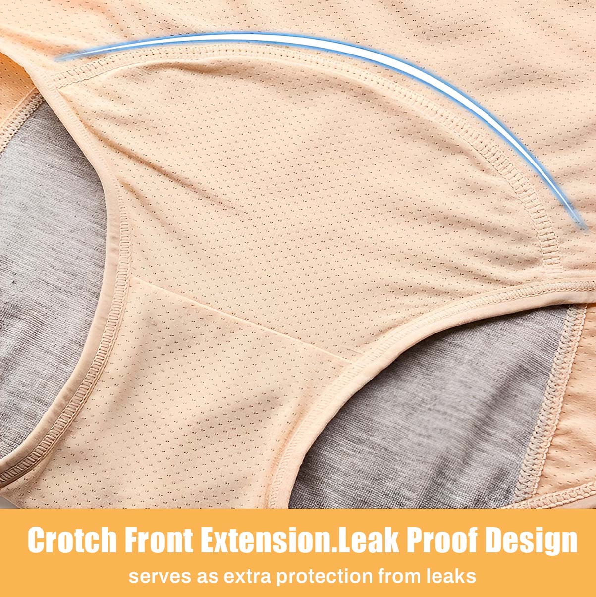 Sunm Boutique Backup Period Underwear Light Absorbency Leakproof Underwear / Period Protection Underwear - Wear with Pads or Tampons for Extra Security