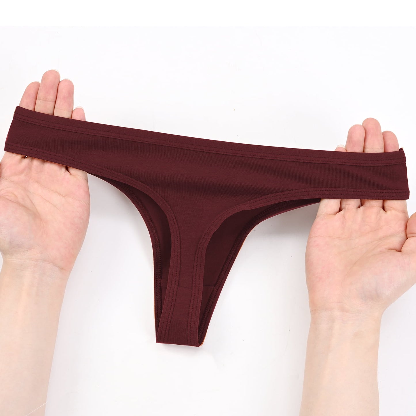 Sunm Boutique 12-Pack Cotton Thongs for Women, Low Rise No Show Breathable underwear