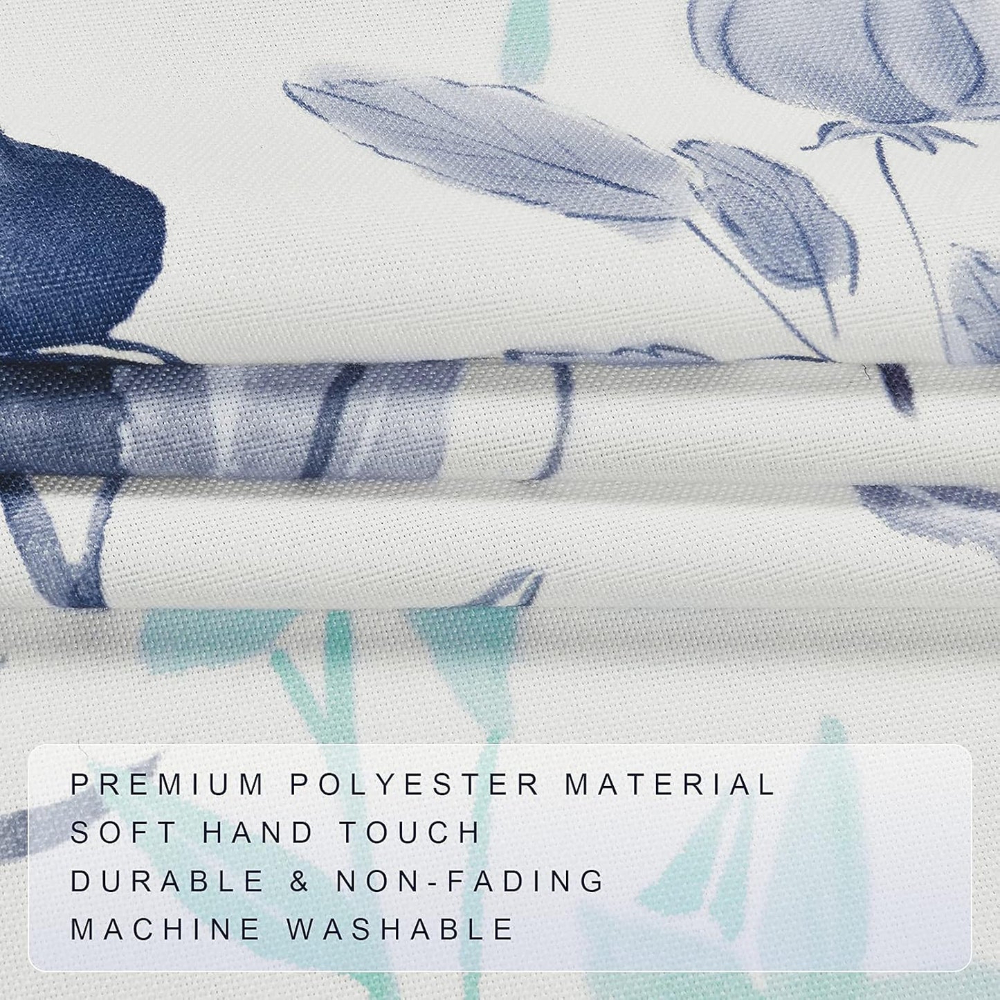 Alishomtll Kitchen Curtains Floral Watercolor Print Tier Curtains Light Filtering Rod Pocket Small Window Curtain Sets,26"Wx24"L,2 Panels