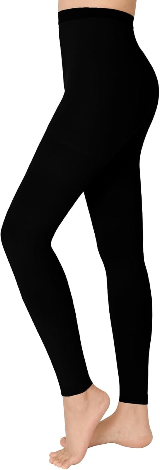MARTINE MALL 20-30 mmHg Medical Closed Toe Compression Pantyhose Black 3XL Size Nylon Compression Stockings for Women & Men
