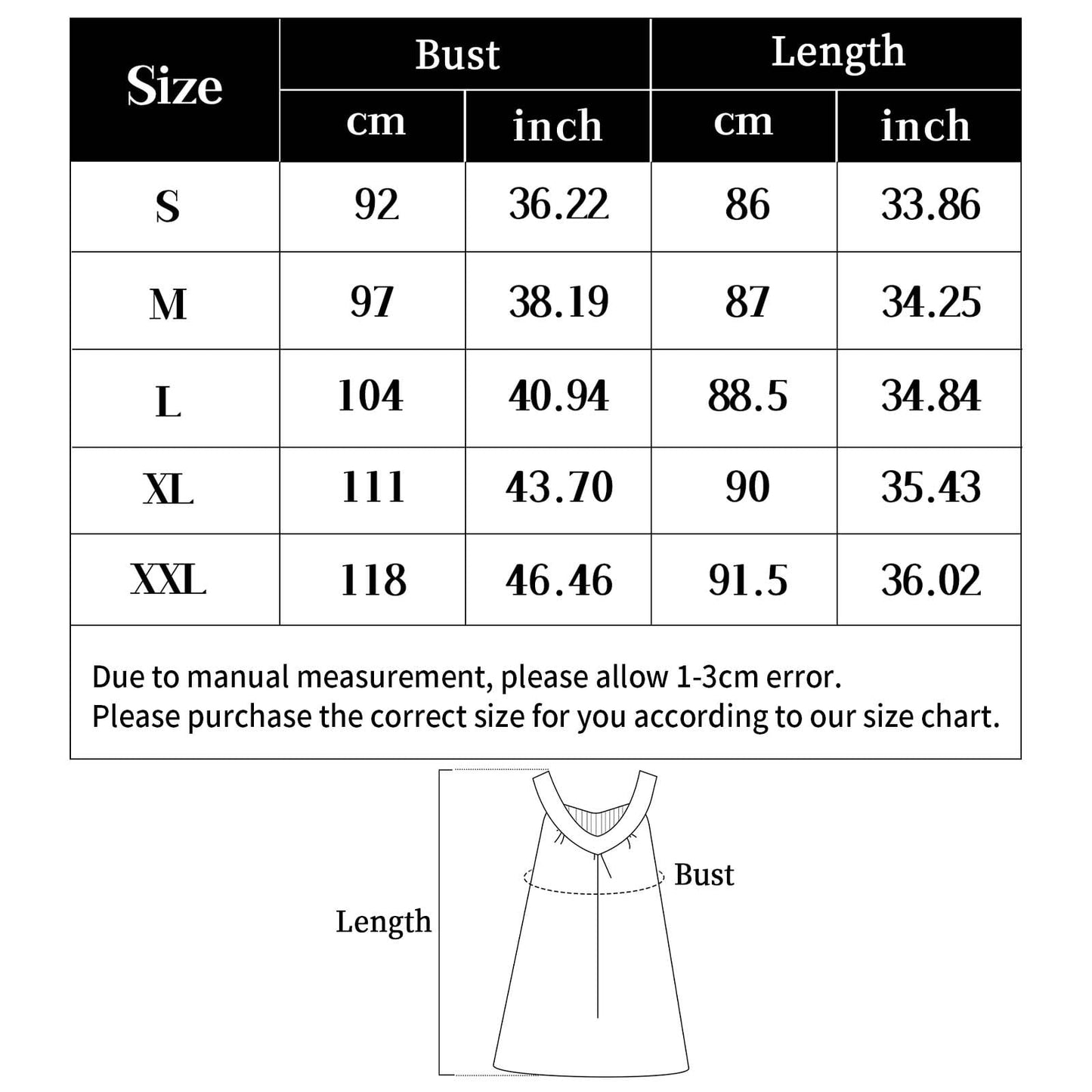 Sunm Boutique Women Cotton Nightgowns Sleepwear Sleeveless V-neck Sleepshirt Sleep Dress with Side Pockets S-XXL