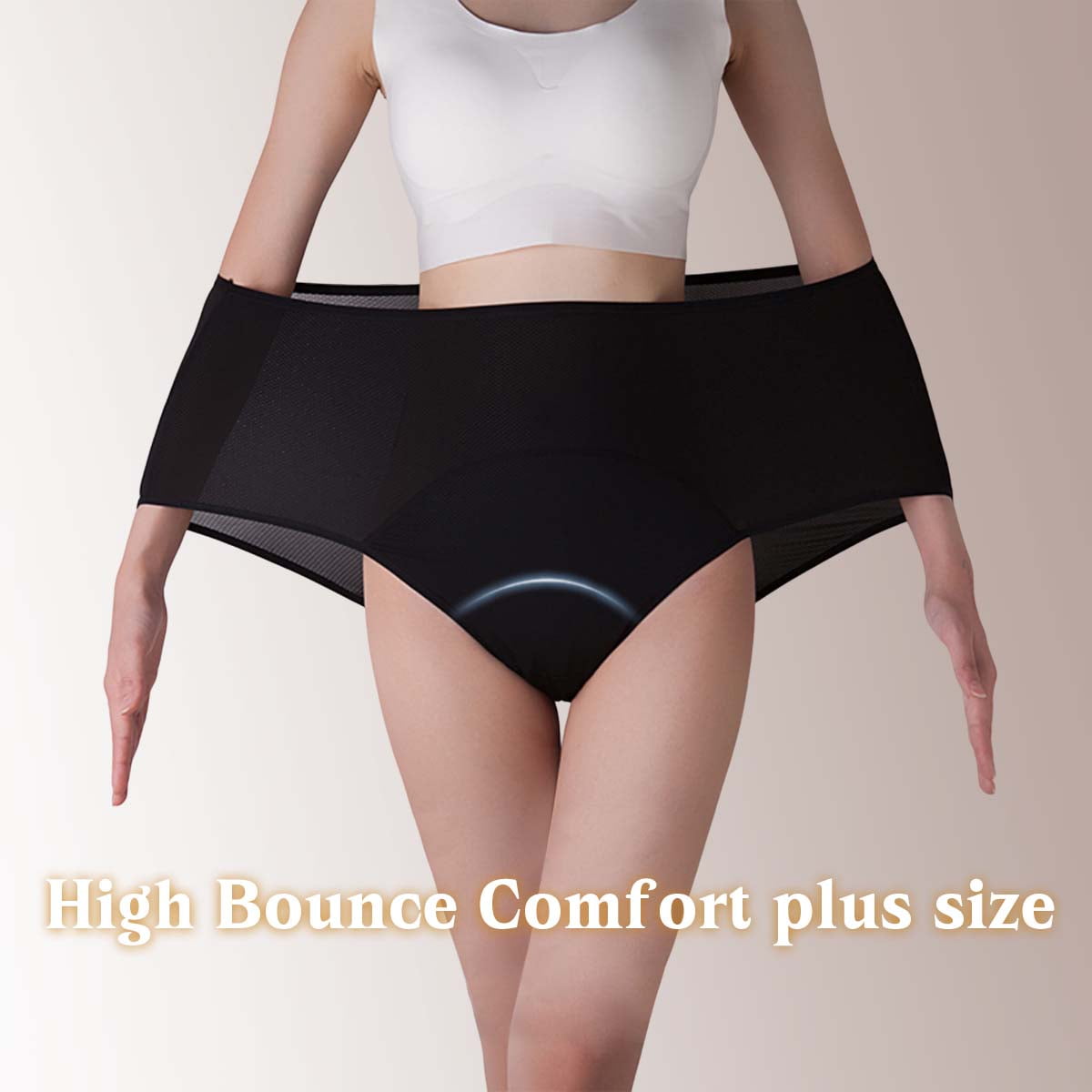 Sunm Boutique Odor-Control Period Underwear: Reusable Leak-Proof Cotton Briefs, Absorbent Layers for Heavy Flow