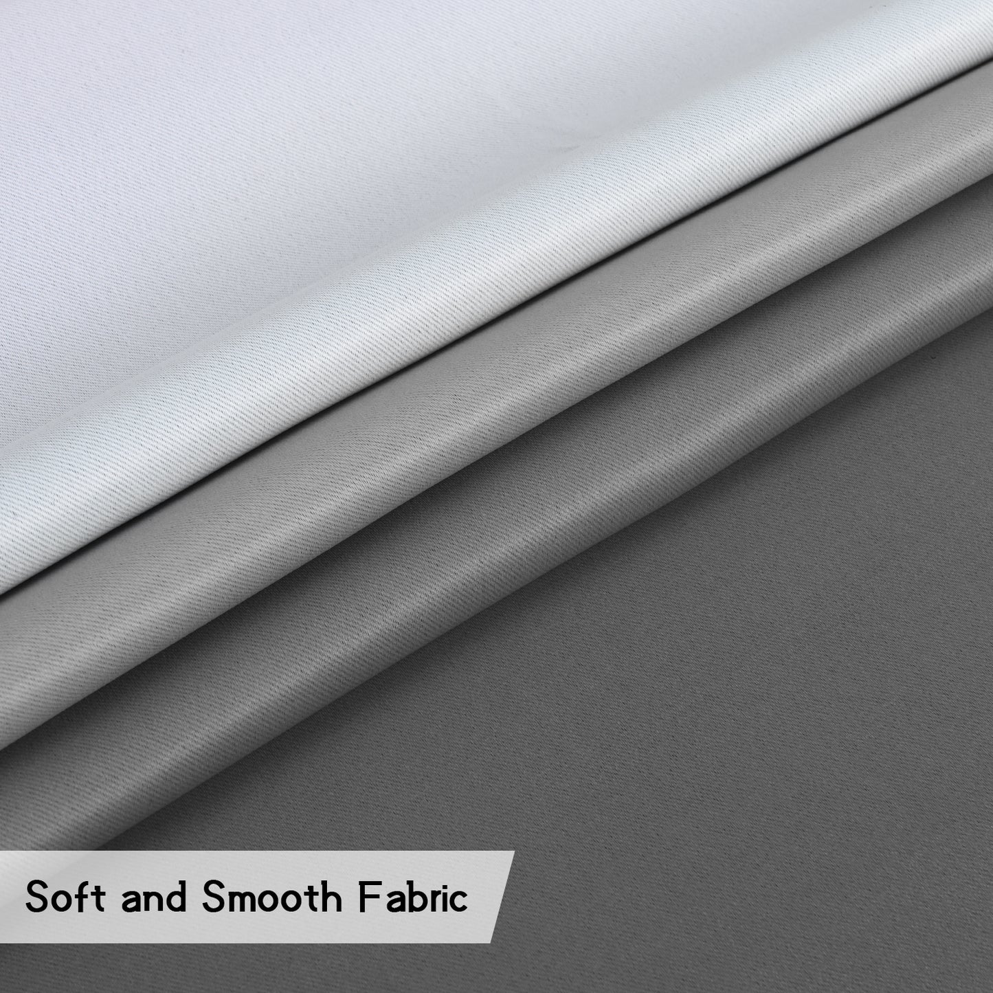 Alishomtll Grey Blackout Curtains Grommet Room Darkening Window Drapes for Living Room Bedroom ,2 Panels of 52" W x 84" L