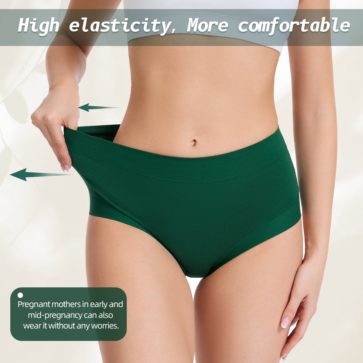MecTo Womens Cotton Underwear 5 Pack Hipster Panties Soft Cotton Briefs Moisture Wicking Ladies Underpants