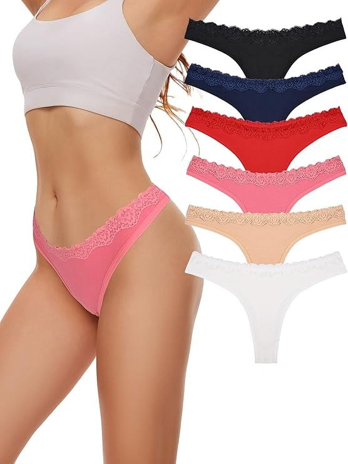 Sunm Boutique Seamless Thongs for Women No Show Wavy Edge Side Women's Thong panties Ladies Underwear Sexy S-XL
