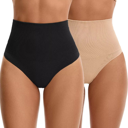 Sunm Boutique Tummy Control Thong Shapewear for Women Seamless Shaping Thong Panties Body Shaper Underwear