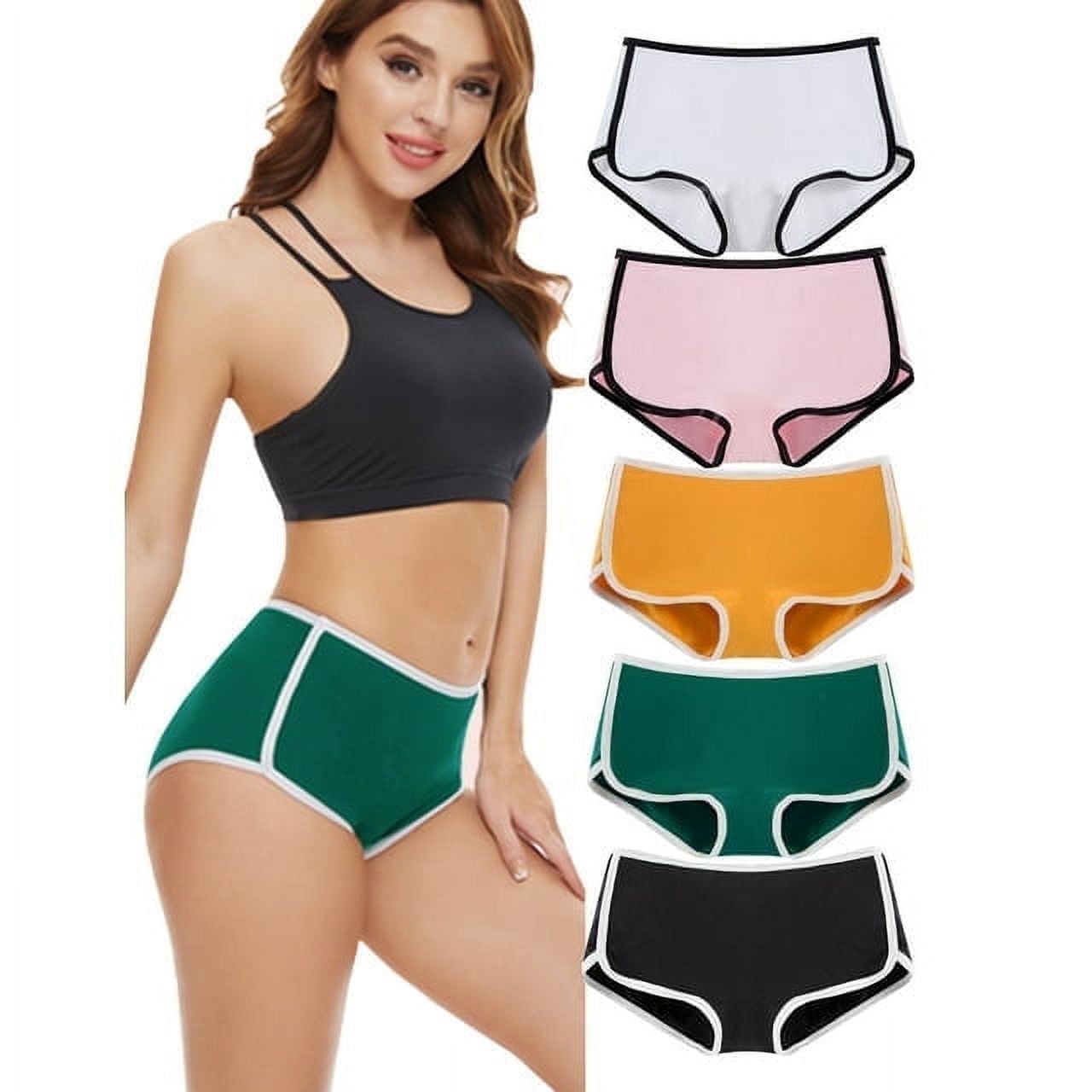 Sunm Boutique Women Boyshorts Underwear Women's Boxer Briefs Cotton Panties Stretch Boxer Anti Chafing Boy Shorts Panties