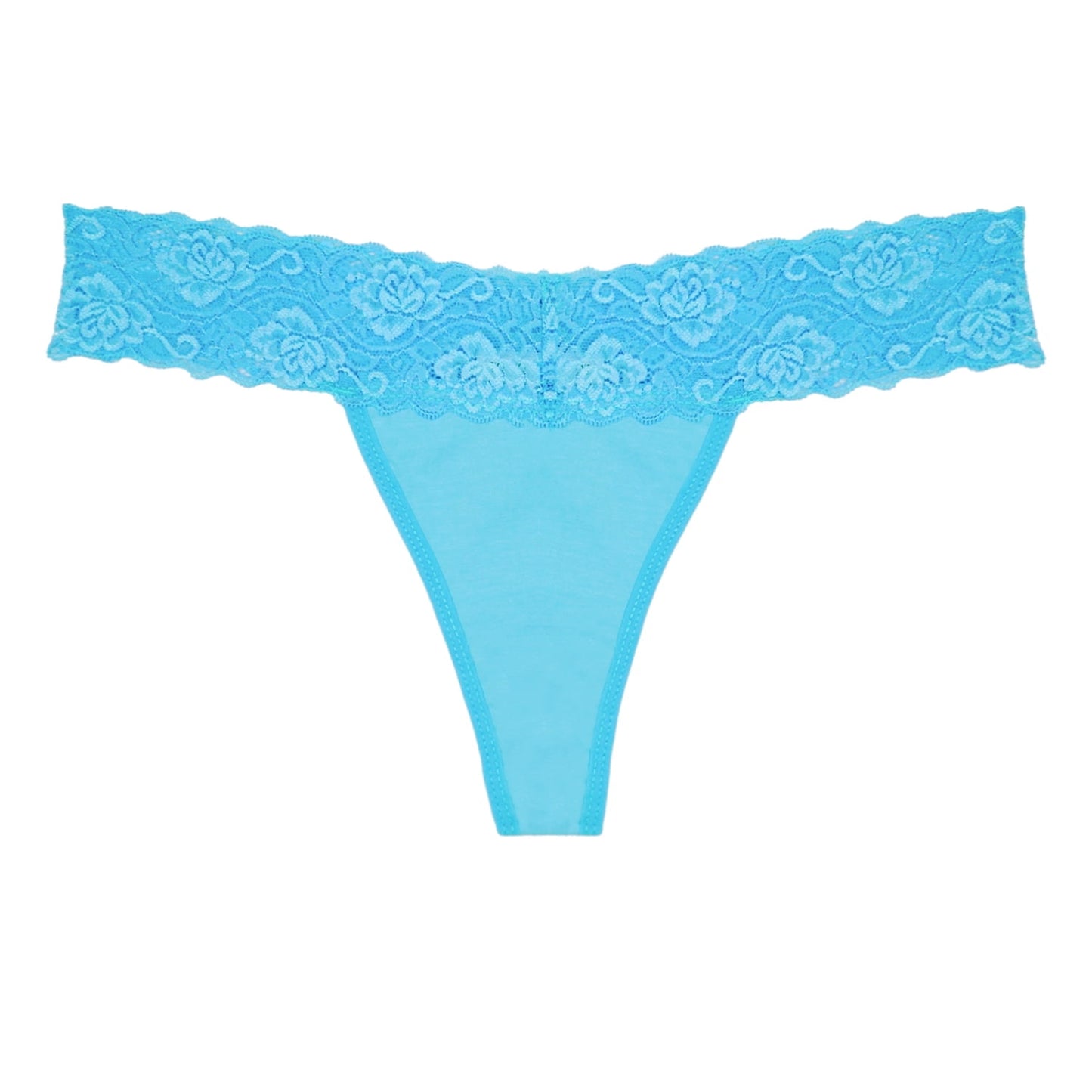 Sunm Boutique Stay-Put Lace Thongs for Women, 12-Pack Low Rise No Show Breathabl