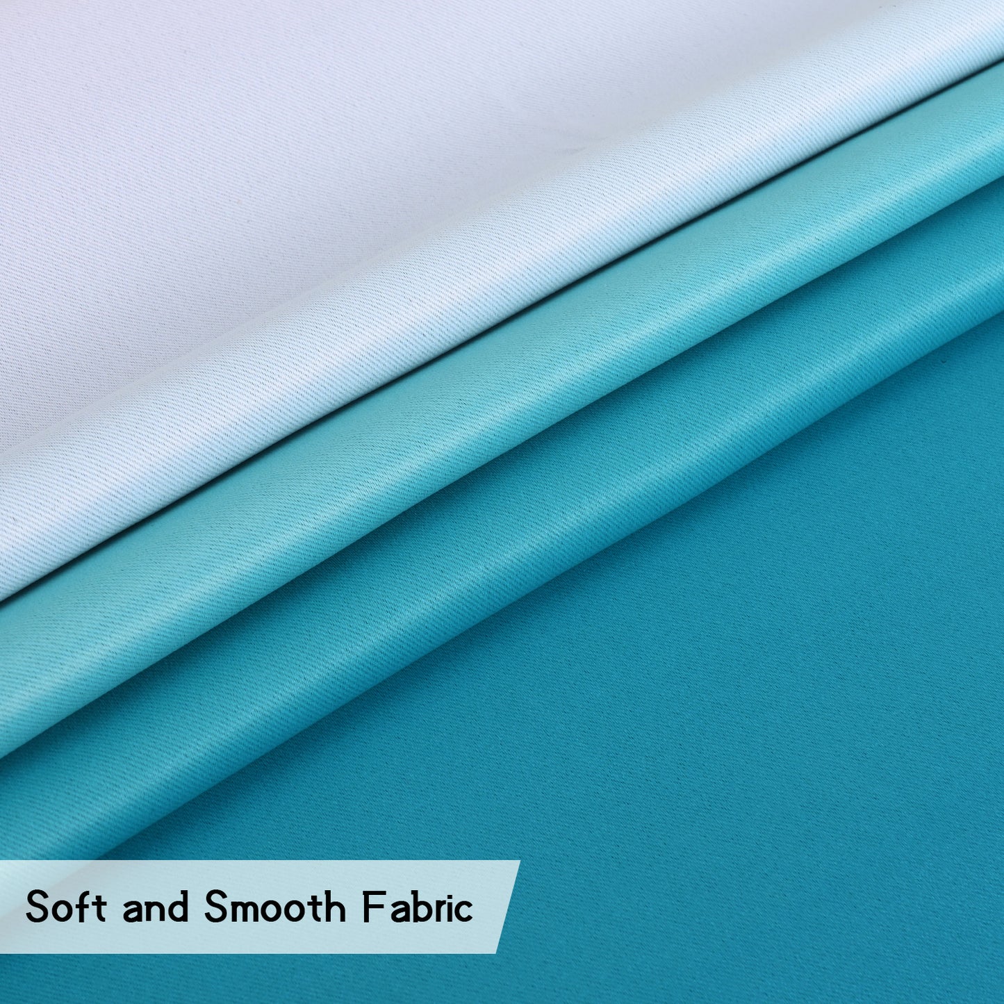 Alishomtll Teal Blackout Curtains Grommet Room Darkening Window Drapes for Living Room Bedroom ,2 Panels of 52" W x 84" L
